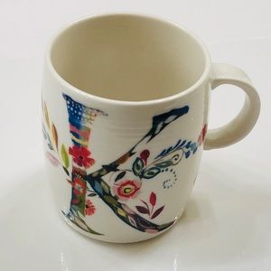 “K” Floral Starla M Halfman Signature Mug *M-23